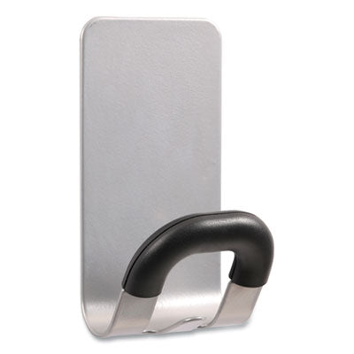 Alba™ Magnetic Coat Hook - Heavy Duty 11 lbs Capacity - ABS/Magnet/Steel Construction - Black/Silver - Perfect for Entryway, Closet & Office Organization