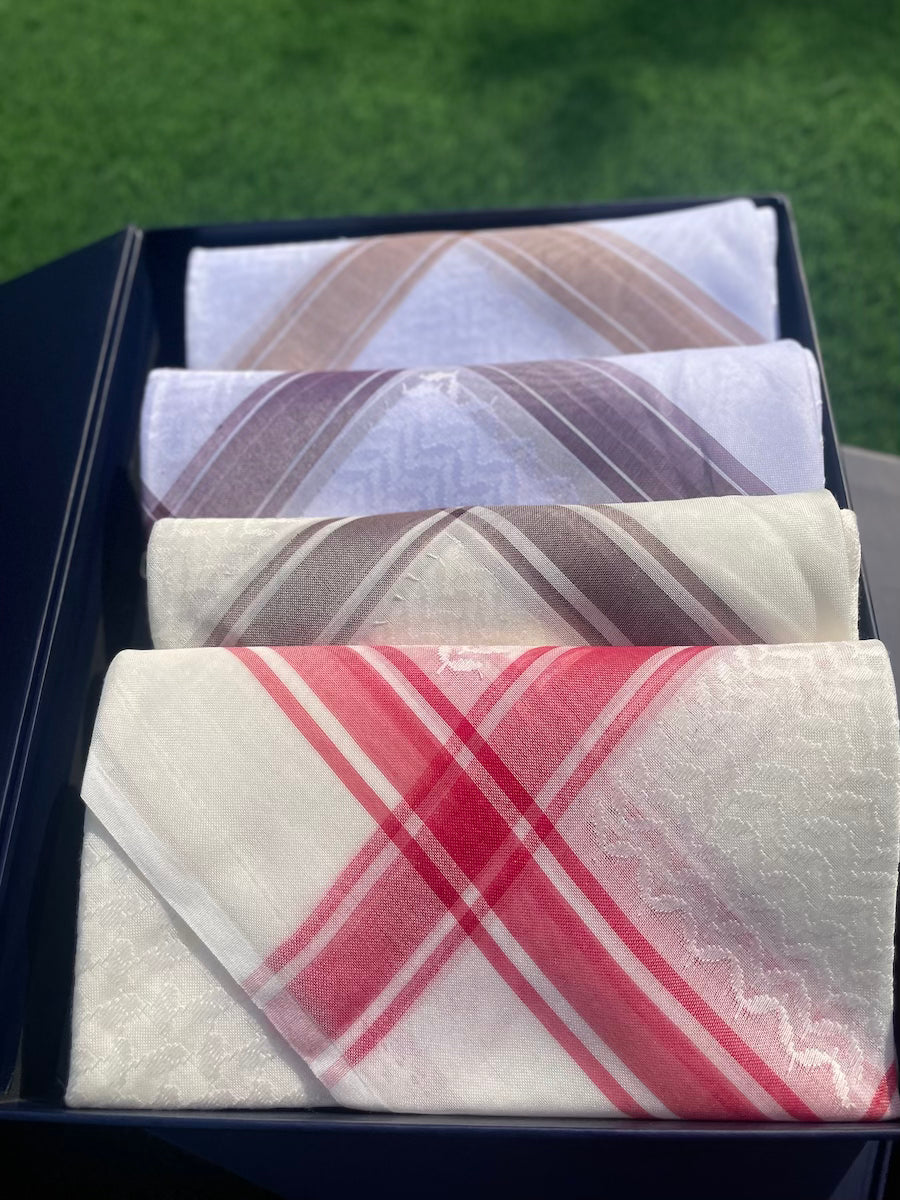 Exclusive Sand & Berry Collection 4-Piece Keffiyeh Scarf Set - Limited Edition Fashion Accessory for Women & Men - Perfect for Travel, Beach, and Outdoor Adventures