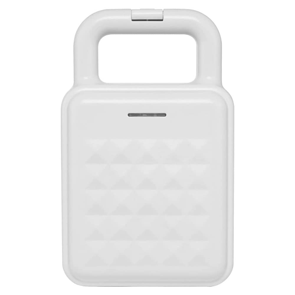 HAOSIZHEYU Sandwich Maker & Waffle Iron - 2-in-1 Non-Stick Breakfast Maker with LED Indicator, Portable Handle - Perfect for Grilled Cheese, Paninis & Waffles - Easy to Clean White Kitchen Appliance for Home, Office & Camping Use