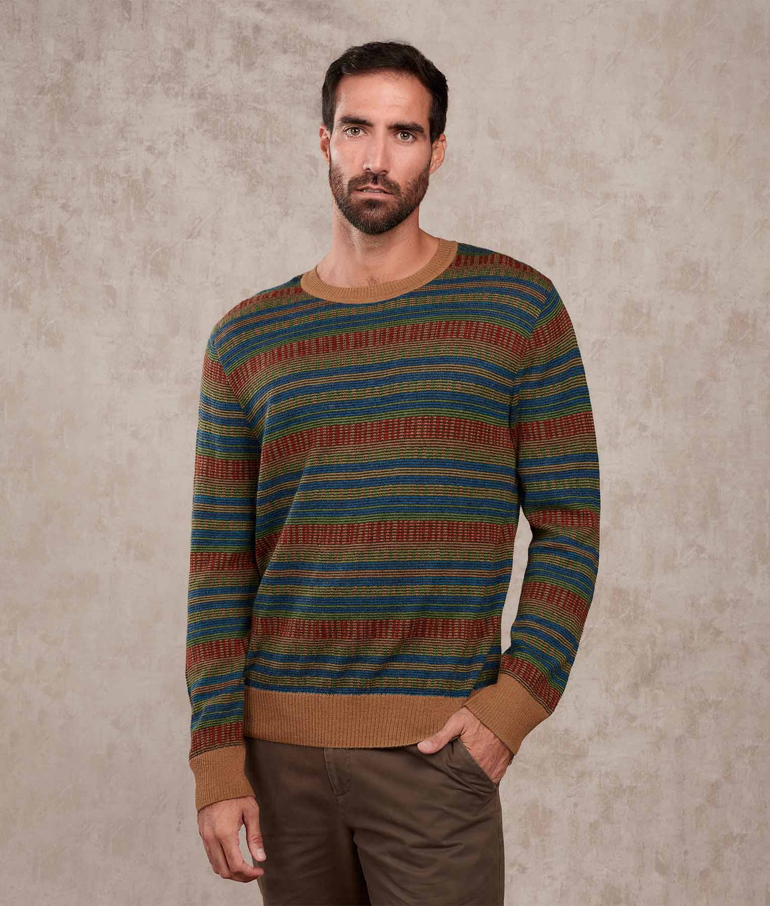 Classic Striped Knit Sweater for Men & Women - Soft & Comfortable Pullover for Casual Wear, Fall & Winter Fashion