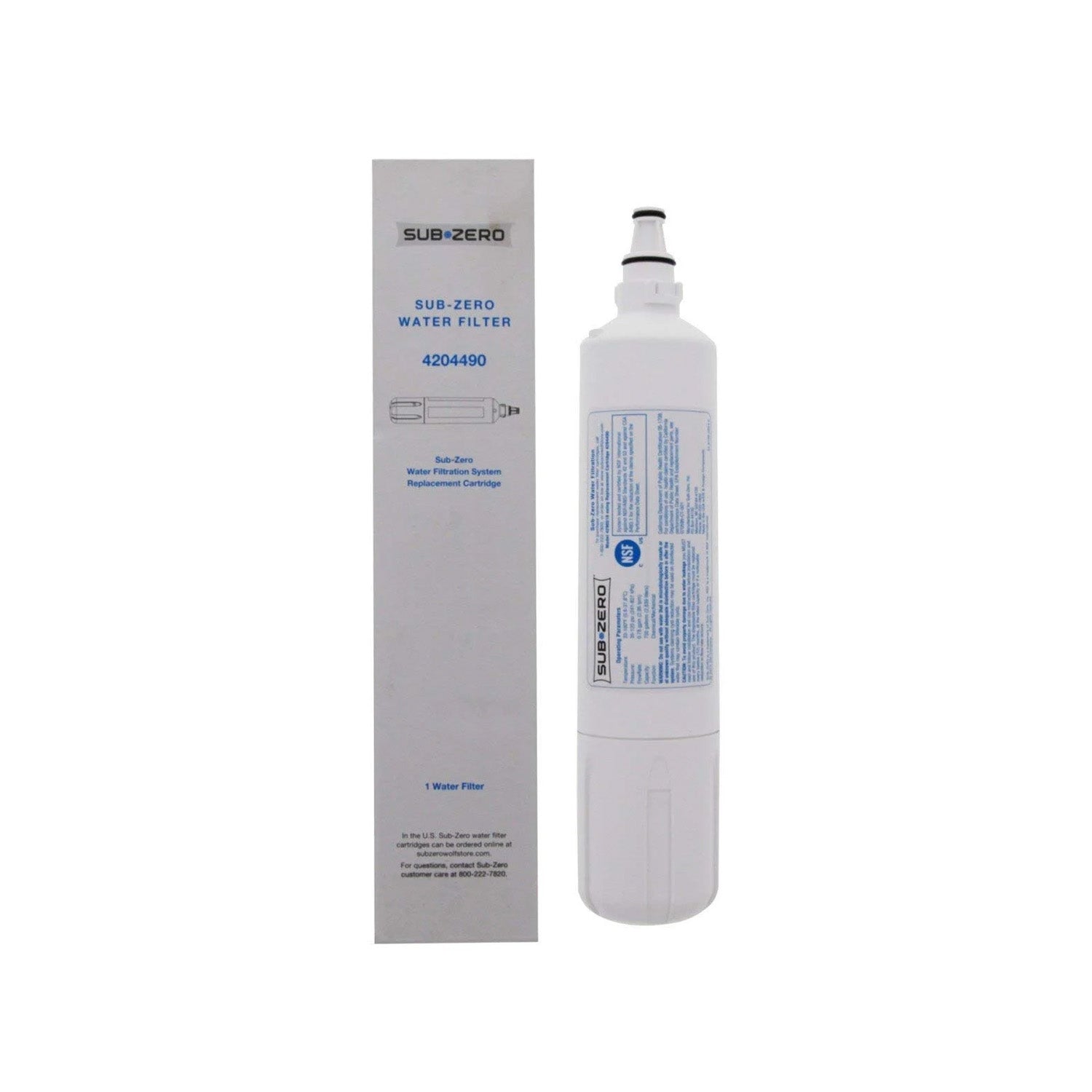 Genuine Sub Zero 4204490 Refrigerator Water Filter Replacement - Compatible with Sub-Zero Fridges - Clean & Safe Drinking Water for Home & Kitchen Use