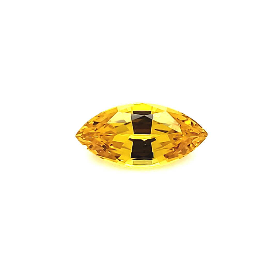 Marquise Chatham Medium Yellow Sapphire Gemstone for DIY Jewelry Making - Perfect for Rings, Necklaces & Custom Designs