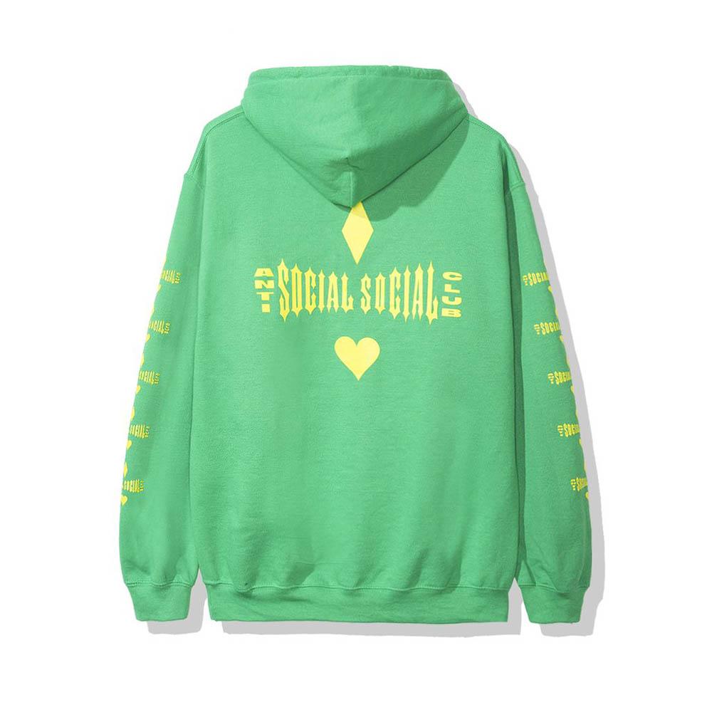 Anti Social Social Club ACE Green Hoodie - Trendy Streetwear for Men & Women | Perfect for Casual Outfits, Urban Fashion, and Street Style