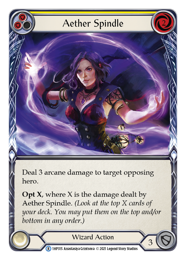 Aether Spindle (Yellow) [1HP315] - History Pack 1 | Collectible Card Game Accessory for MTG & Trading Card Enthusiasts | Perfect for Game Nights & Tournaments