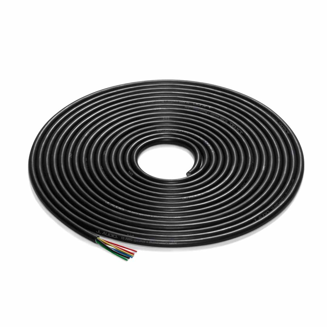 JL Audio XD BLKMFC 25ft 6-Conductor Black Multifunction Cable - Premium Car Audio Wiring for Subwoofers, Amplifiers & Marine Stereo Systems