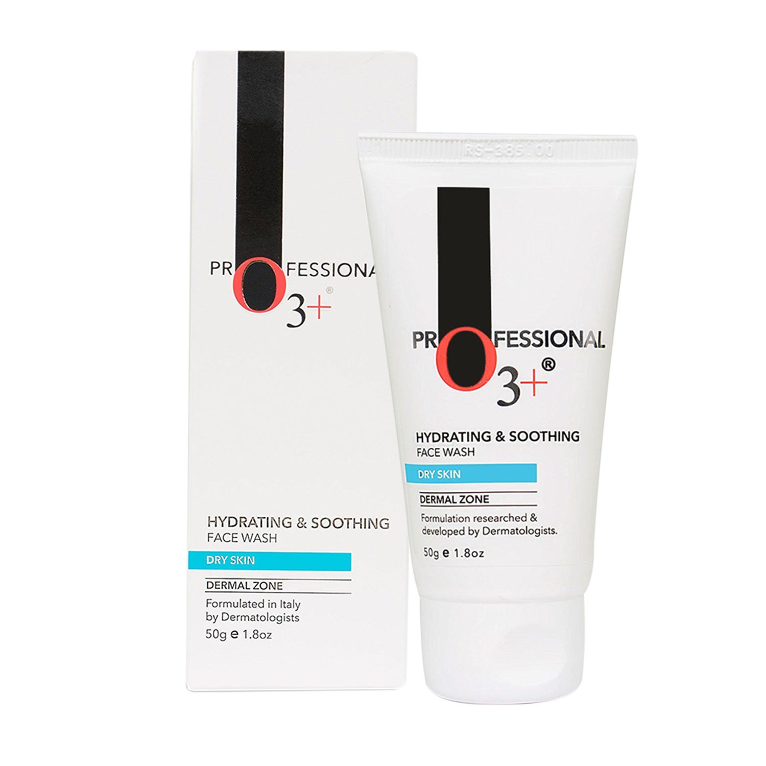 O3+ Hydrating & Soothing Face Wash with Aloe Vera and Cucumber Extracts - 50g Gentle Cleanser for Dry & Sensitive Skin - Perfect for Daily Skincare Routine & Post-Workout Refresh