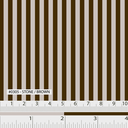 Simplicity Essentials Stone & Brown Stripe Country Style Table Runner - Perfect for Farmhouse Dining, Rustic Weddings & Cozy Home Decor