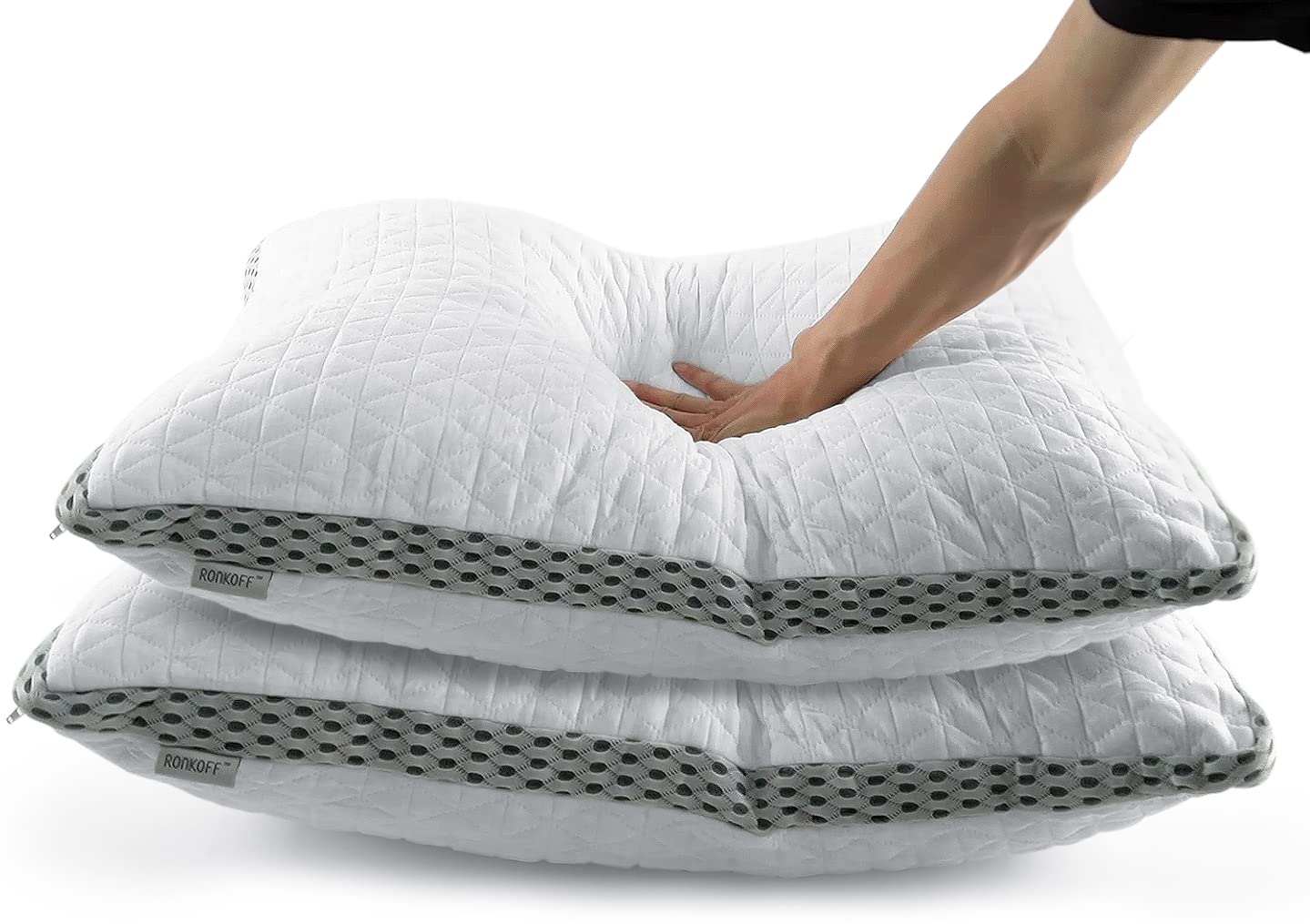 Ronkoff 2 Pack King Size Bamboo Pillows (35