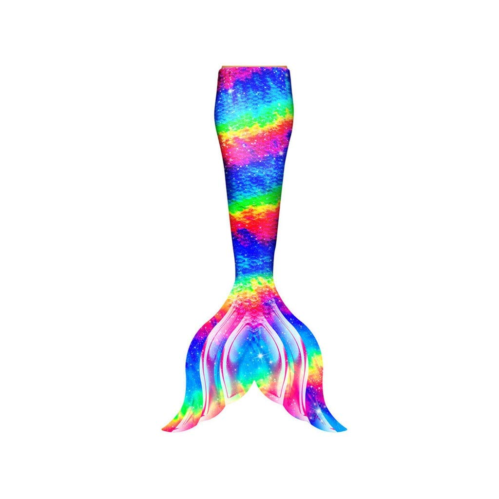 **Mermaid Tail Swimsuit for Kids Girls - Custom Size, Swimmable Mermaid Costume (Style 5) - Perfect for Pool Parties, Beach Vacations & Underwater Photography**