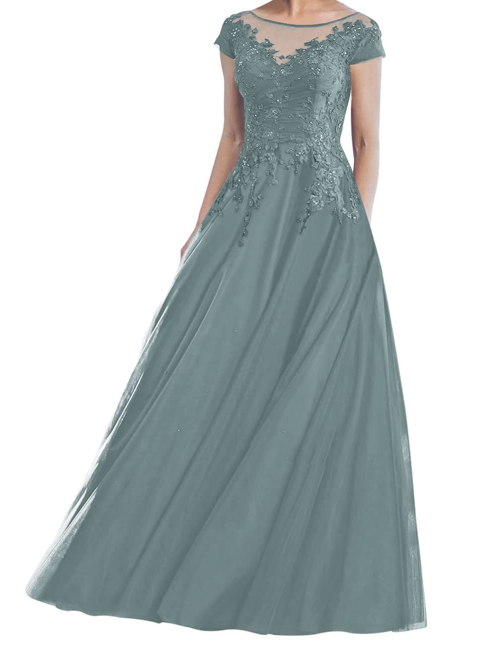 Elegant Mother of The Bride Dresses | Long Tulle Wedding Guest Gowns for Women | Formal Lace Evening Dresses | Perfect for Weddings, Galas & Special Occasions