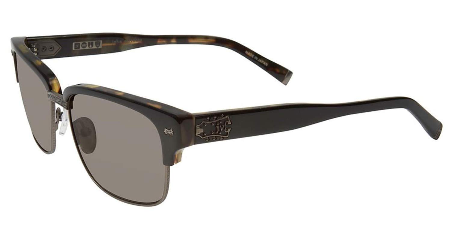 John Varvatos V516 Square Sunglasses for Men - UV Protection, Polarized, Retro Style - Perfect for Driving, Outdoor Activities & Fashion Accessories