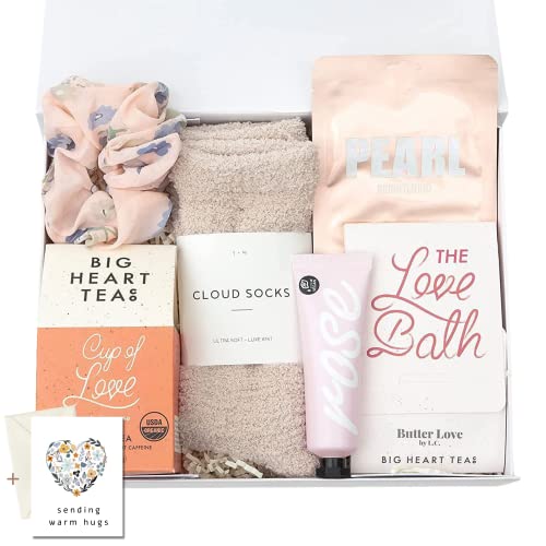 Unboxme Hug in A Box Care Package for Women | Thoughtful Get Well Soon, Sympathy & Birthday Gift Box with Self-Care Relaxation Items (Includes Warm Hugs Card) - Perfect for Cheering Up Loved Ones, Hospital Recovery, or Self-Pampering Moments