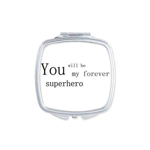 DIYthinker Happy Father's Day Quote Mirror - Portable Compact Double Sided Makeup Mirror with Stand - Perfect for Travel, Home Vanity & Gifts
