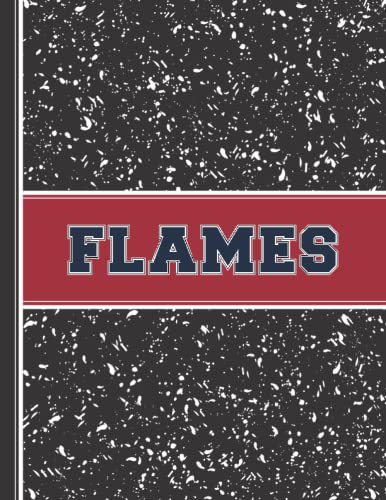 FLAMES College Ruled Composition Notebook - Illinois University Mascot Design for Students, Fans & Parents - 8.5x11 School & Office Supplies - Perfect for Note Taking, Homework & Gift Giving