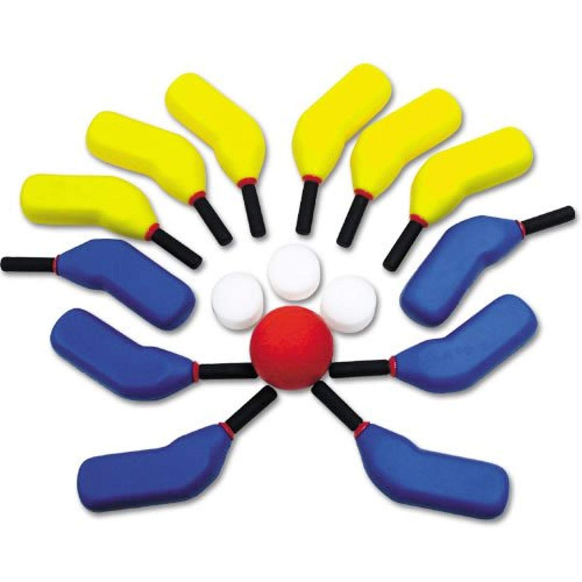 Soft Foam Scooter Hockey Set - Safe Indoor/Outdoor Hockey Game for Kids & Adults - Perfect for Playrooms, Backyards & Gym Class