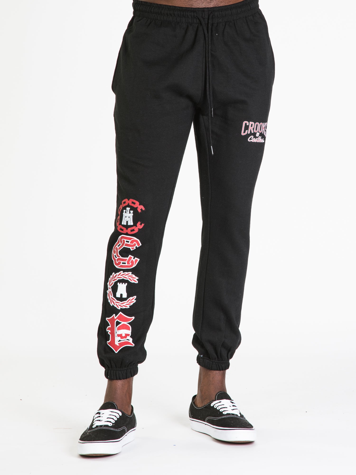 Crooks & Castles Men's Sweatpants - Comfortable Joggers for Casual Wear & Lounge - Clearance Sale for Gym, Running, and Everyday Use