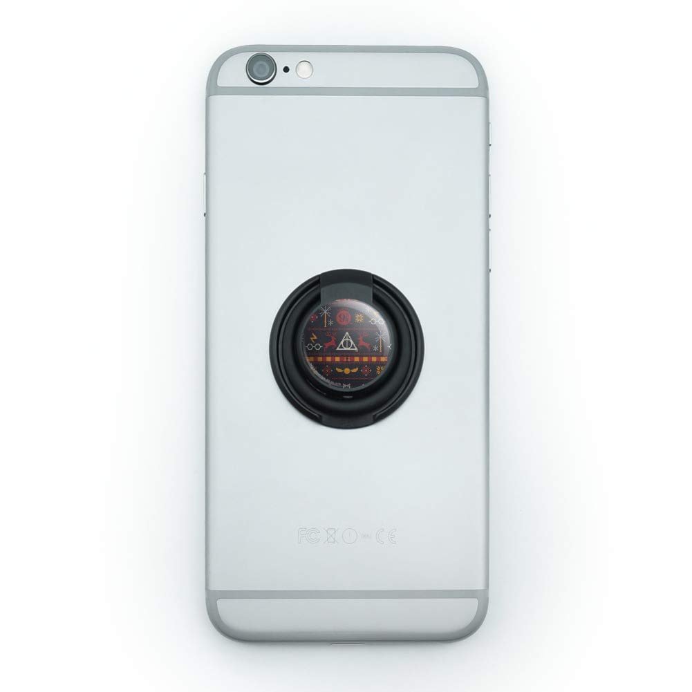 Harry Potter Sweater Pattern Mobile Phone Ring Grip Holder Stand - Perfect for Reading, Watching Videos, and Taking Selfies
