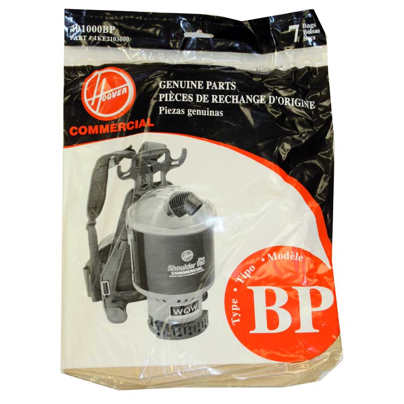 Hoover 401000BP Type BP Standard Vacuum Bags - 7 Pack | Compatible with Hoover Vacuums | Perfect for Home Cleaning & Pet Hair Removal