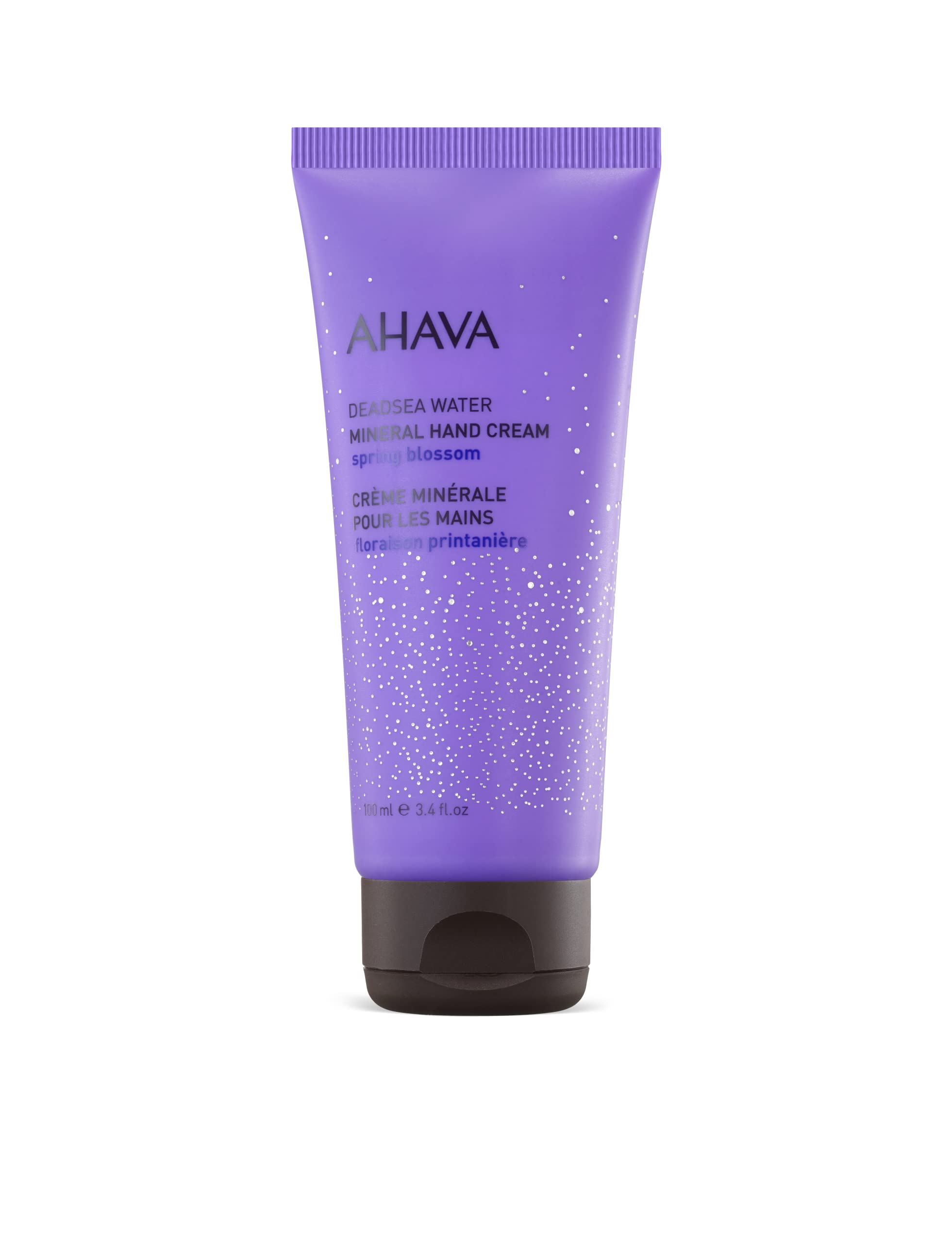 AHAVA Mineral Hand Cream Spring Blossom 100ml - Hydrating & Nourishing for Dry Skin - Perfect for Daily Moisturizing at Home, Office & Travel