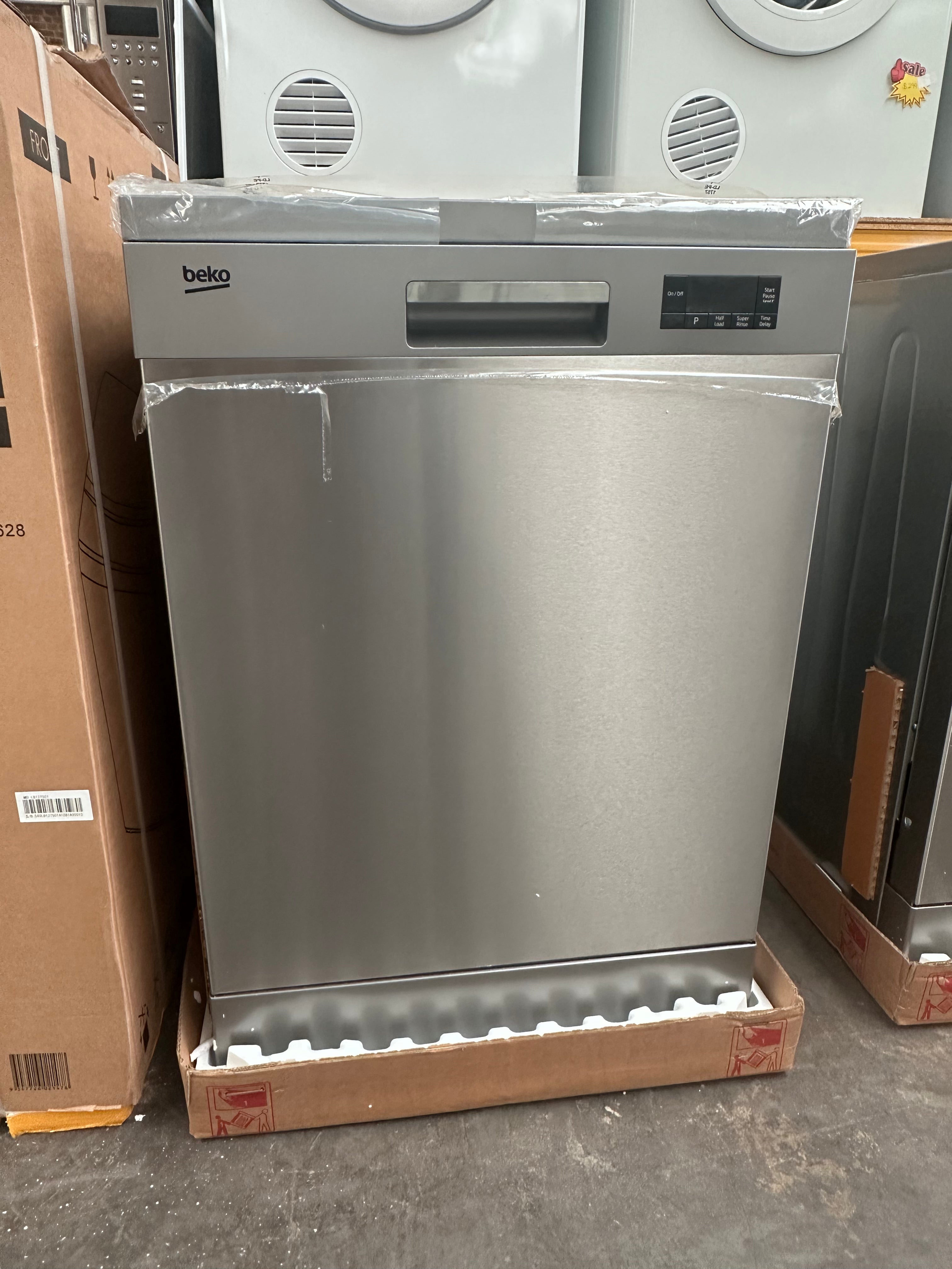 Beko BDF1410X Stainless Steel Dishwasher - European Made, Factory Refurbished | Perfect for Small Kitchens & Apartments