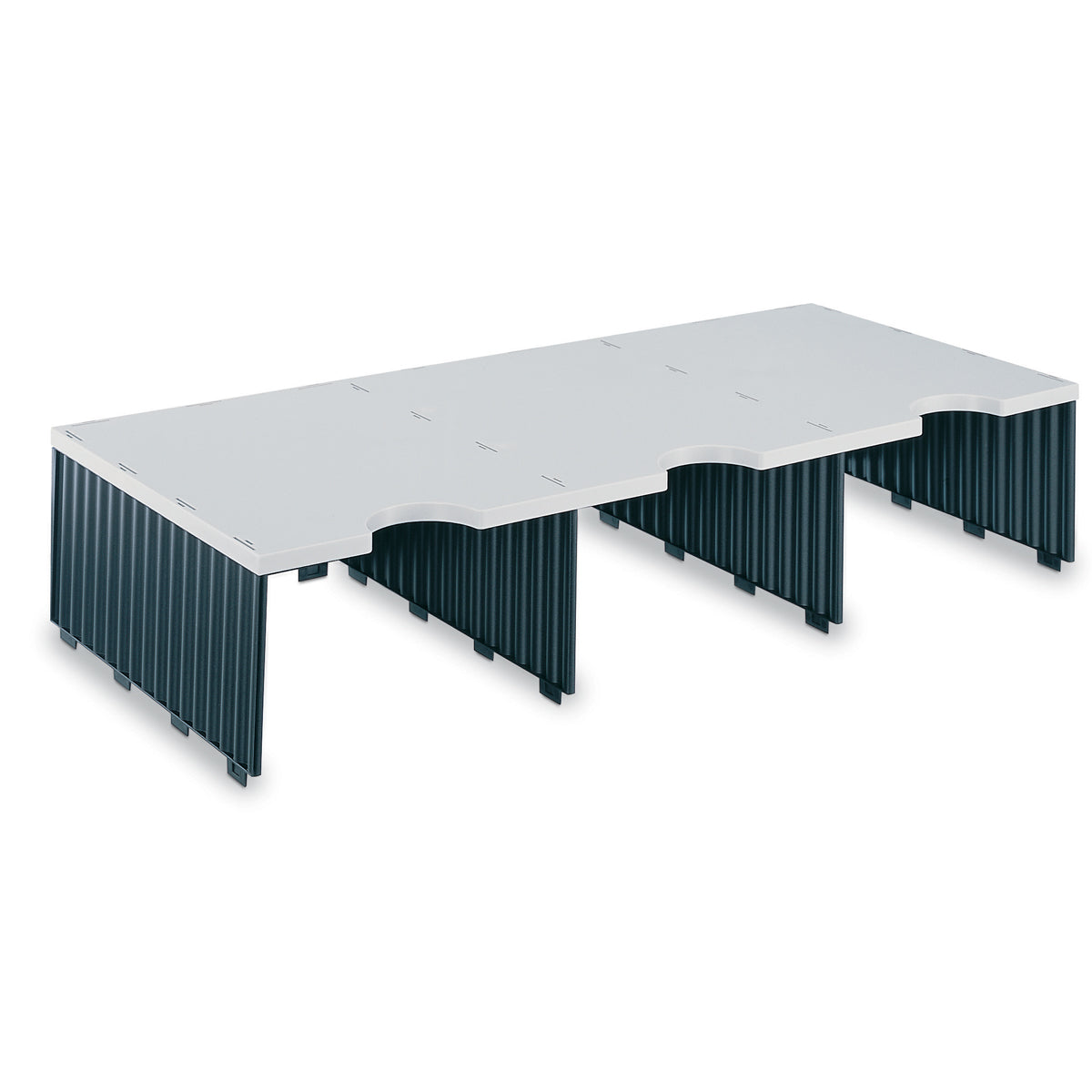 Ultimate Office TierDrop™ Add On Tier - 3 High Capacity Compartments for Any 3 Wide TierDrop Unit | Lifetime Guarantee | Perfect for Office Organization, File Storage & Workspace Efficiency