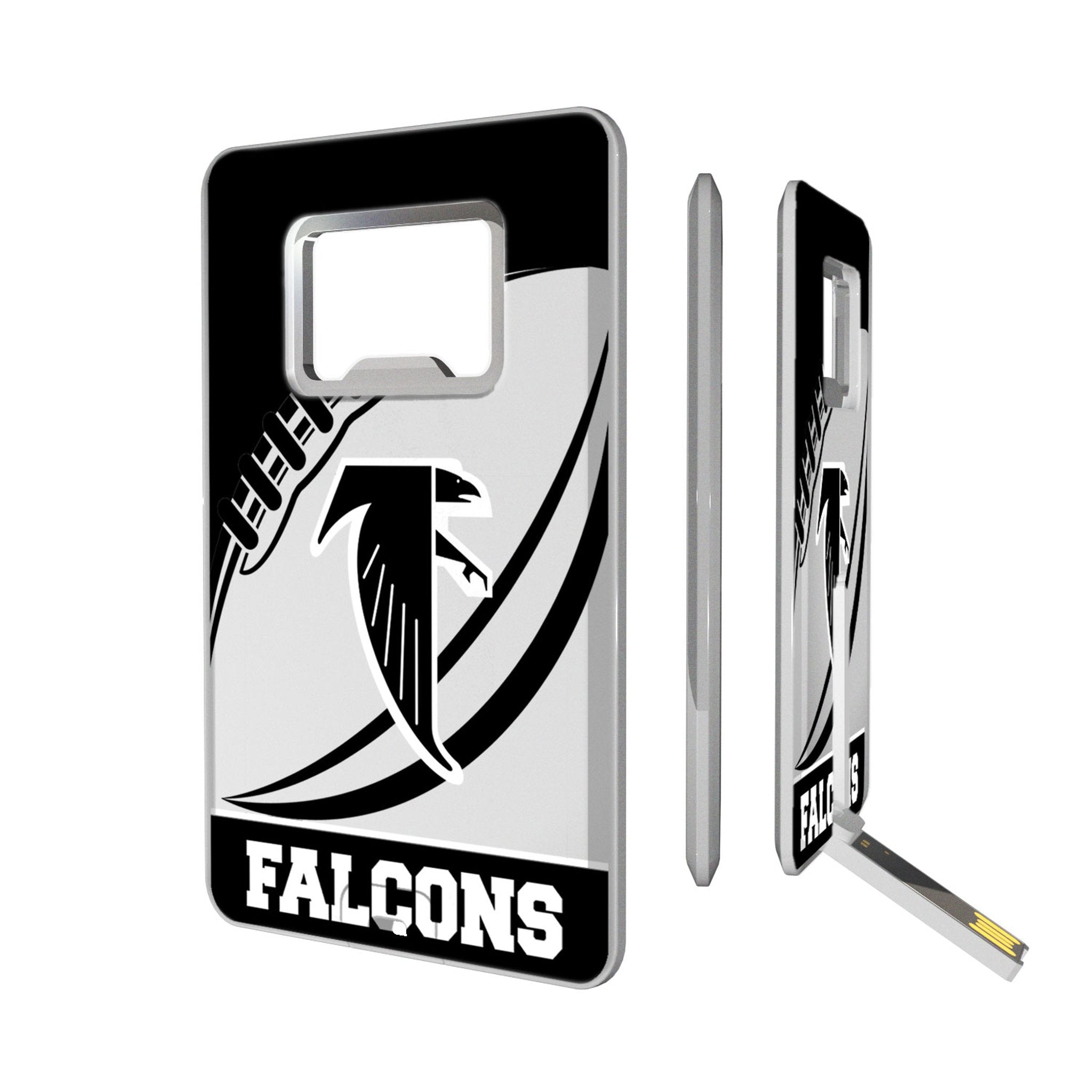 Atlanta Falcons NFL Team Logo 32GB USB Flash Drive with Bottle Opener - Portable Credit Card Style Memory Stick for Falcons Fans, Perfect for Game Day, Office & Travel Accessories