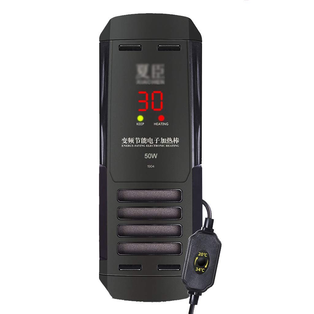 KKYG Aquarium Heater with LED Digital Temperature Display - Submersible Fish Tank Heater for Freshwater & Saltwater, Adjustable Thermostat, Easy-to-Clean Removable Housing (50W/100W) - Perfect for Tropical Fish Tanks, Turtle Tanks & Aquatic Pets