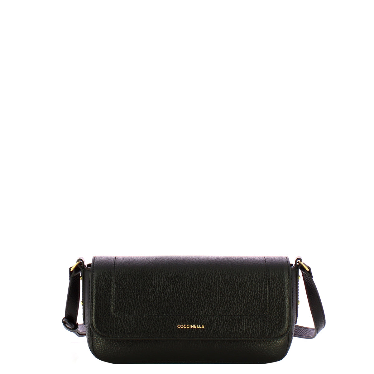 Coccinelle Hydra Noir Small Crossbody Bag for Women - Stylish Leather Purse with Adjustable Strap, Perfect for Daily Use, Travel & Evening Out