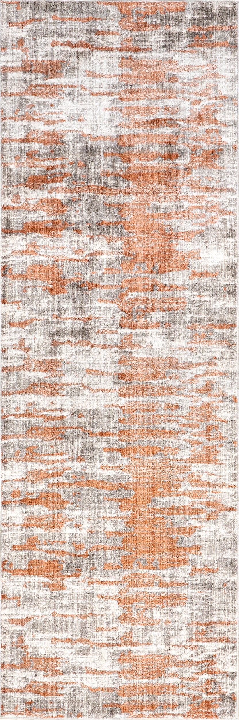 Cacey Crosshatch Fringe Rug in Rust - Bohemian Style Handwoven Area Rug for Living Room, Bedroom, or Nursery Decor