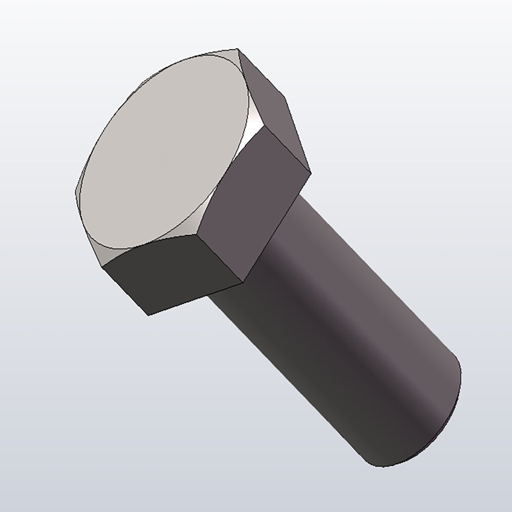 DP2501A 102 Hex Bolt - High Strength Stainless Steel Hex Head Bolt for Construction, Machinery, and Automotive Use - Perfect for DIY Projects, Home Repairs, and Industrial Applications