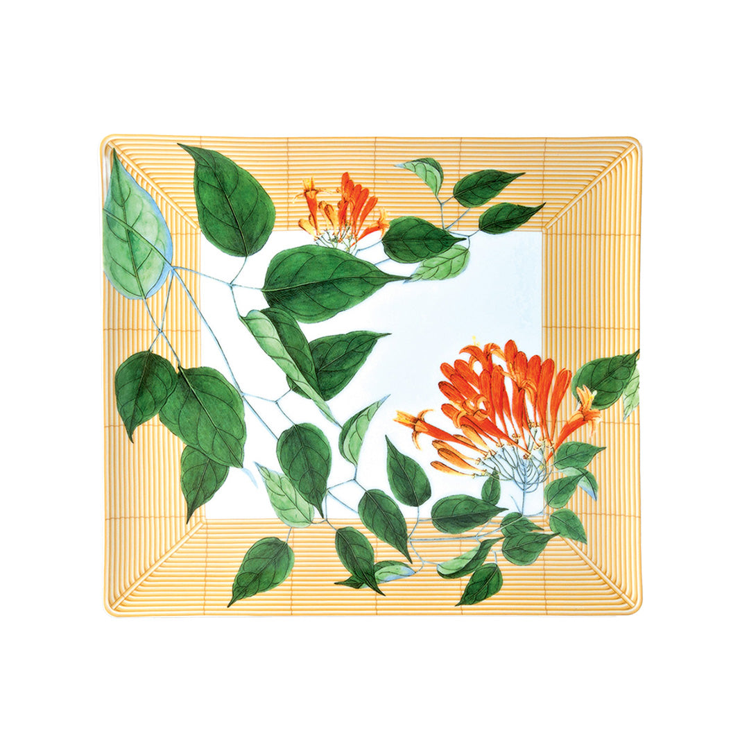 Indian Garden Rectangular Serving Tray - Elegant Handcrafted Wooden Tray for Dining, Tea Party, Home Decor & Gift Giving