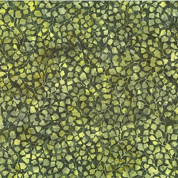 Hoffman Batiks HT2393-141 Maidenhair Fern & Pine Batik Fabric - Premium Quality for Quilting, Sewing & DIY Crafts - Perfect for Home Decor, Apparel & Scrapbooking