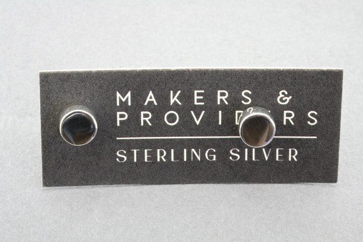 6mm Silver Cylinder Stud Earrings for Women - Hypoallergenic & Lightweight for Daily Wear, Parties & Special Occasions