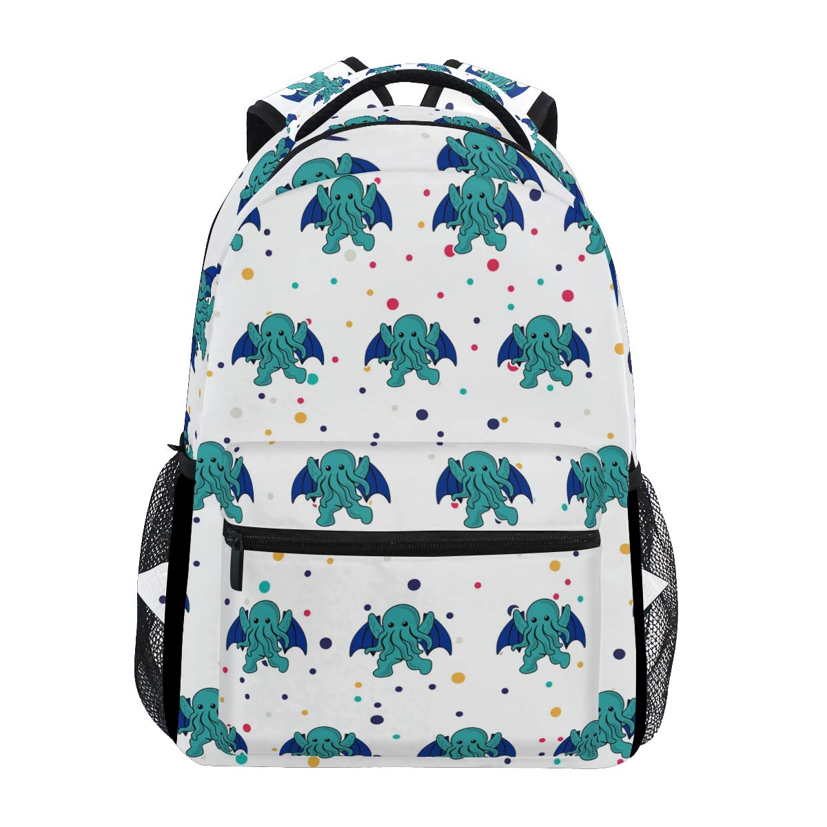 Stylish Cthulhu Backpack for Girls & Boys - Lightweight School, College & Travel Backpack - Halloween & Christmas Gift Ideas - Perfect for Daily Use, Cosplay & Anime Conventions