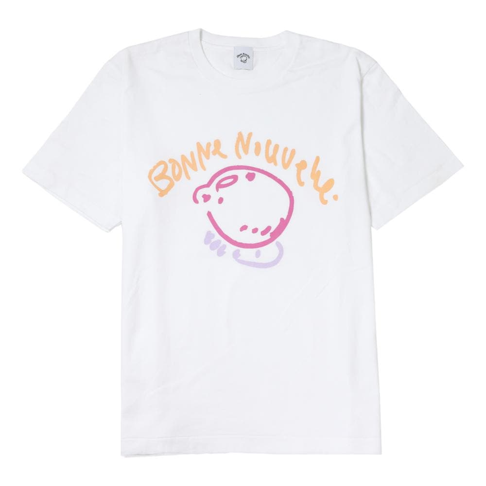 BONNE NOUVELLE Lemon Graphic Print Big Logo White T-Shirt - Casual Streetwear for Men & Women | Perfect for Summer Outfits, Parties and Everyday Wear