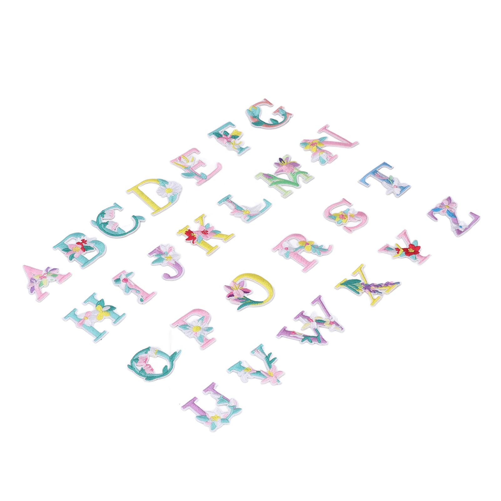 Custom Embroidered Letter Patches - Premium Cotton Iron-On/Sew-On Appliques for Jackets, Stockings & Shoes | DIY Fashion Accessories for Clothing, Bags & Hats