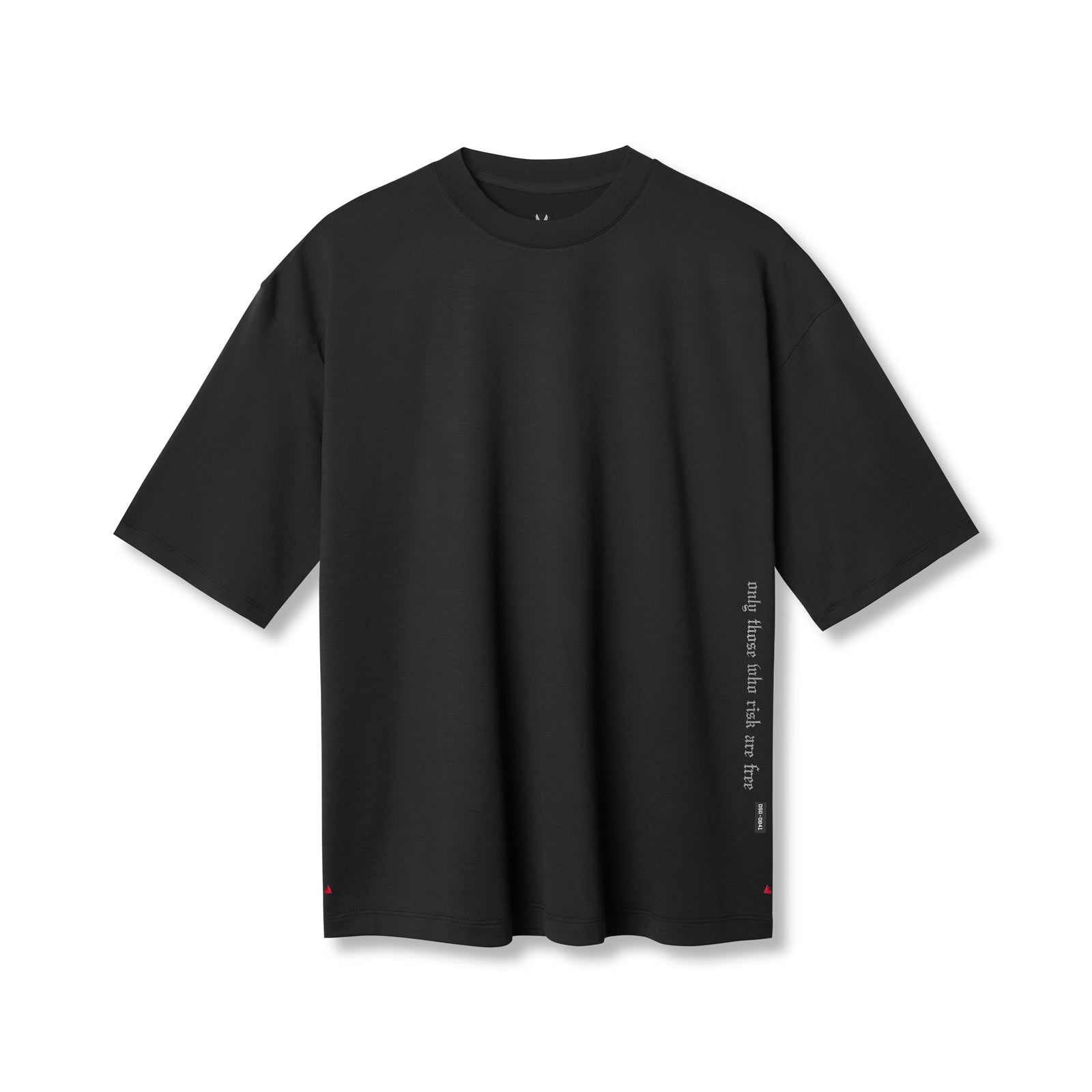 3D Lite® 2.0 Lycra® 3/4 Sleeve Oversized T-Shirt for Women - Black | Comfortable Stretch Fabric | Perfect for Yoga, Gym & Casual Wear