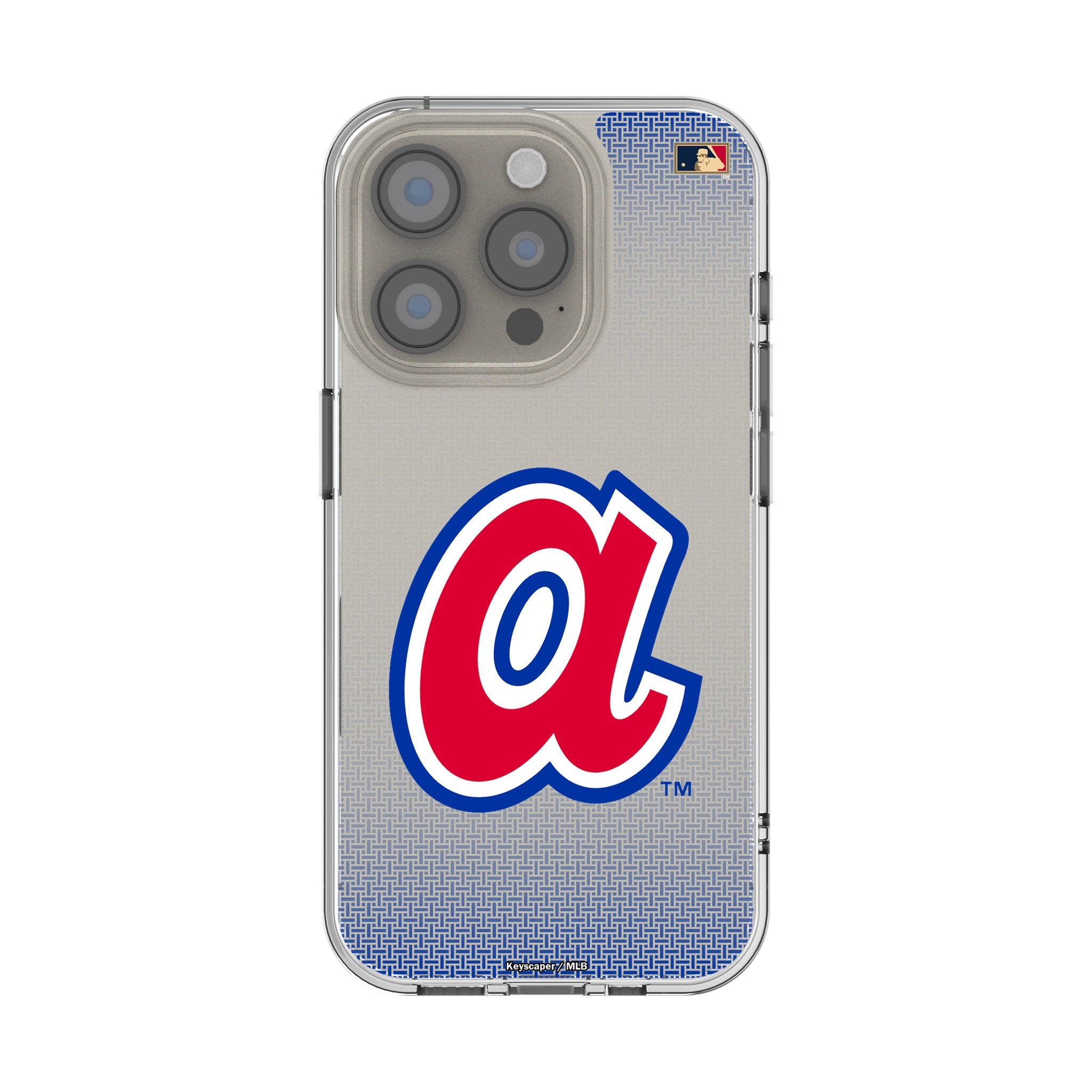 Atlanta Braves Vintage 1972-1980 Cooperstown Collection Clear Linen Phone Case for iPhone - Perfect for Baseball Fans & Game Day Protection