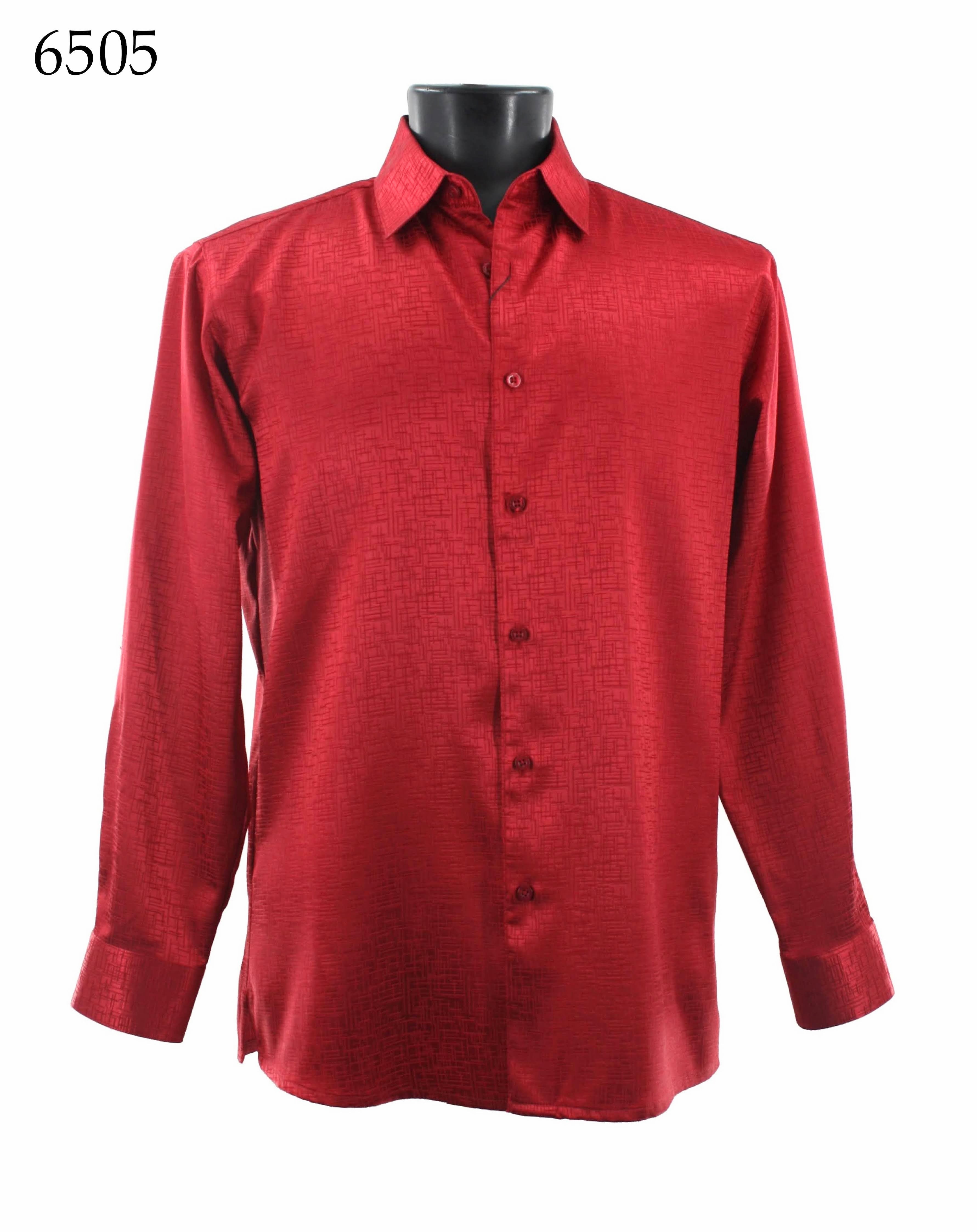 Bassiri Men's Long Sleeve Casual Shirt 6505 - Comfortable Slim Fit Button Down Shirt for Office, Business, Dating & Everyday Wear