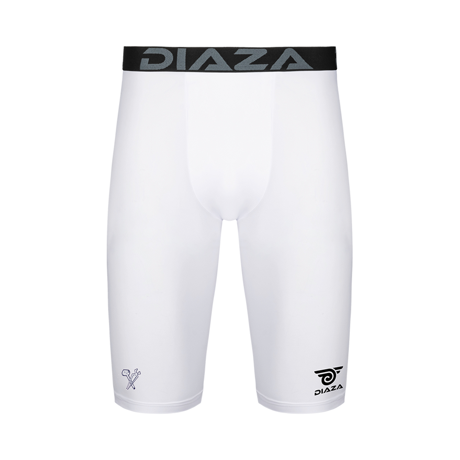 Boston Forge Compression Shorts for Men - Moisture Wicking & Breathable Workout Shorts - White - Perfect for Running, Gym & Sports Training