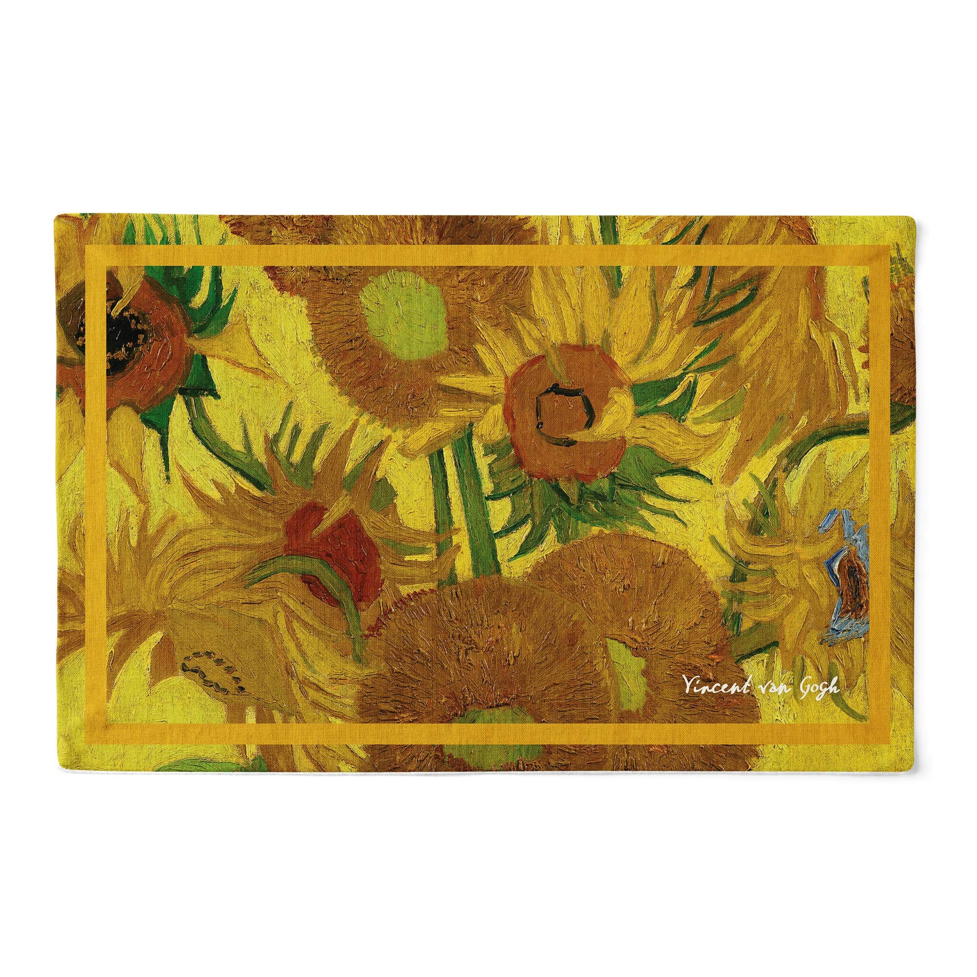 Monarque Sunflower Paper Placemats - Pack of 25 Disposable Table Mats for Parties, Weddings & Home Decor - Eco-Friendly & Decorative Dining Accessories