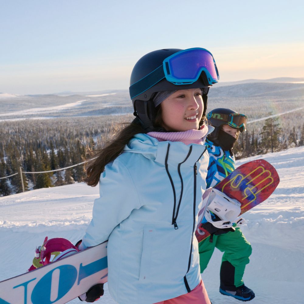 Reima Perille Girls' Waterproof Ski Jacket - Insulated Winter Coat for Kids, Frozen Blue - Perfect for Snowboarding, Skiing & Outdoor Winter Activities