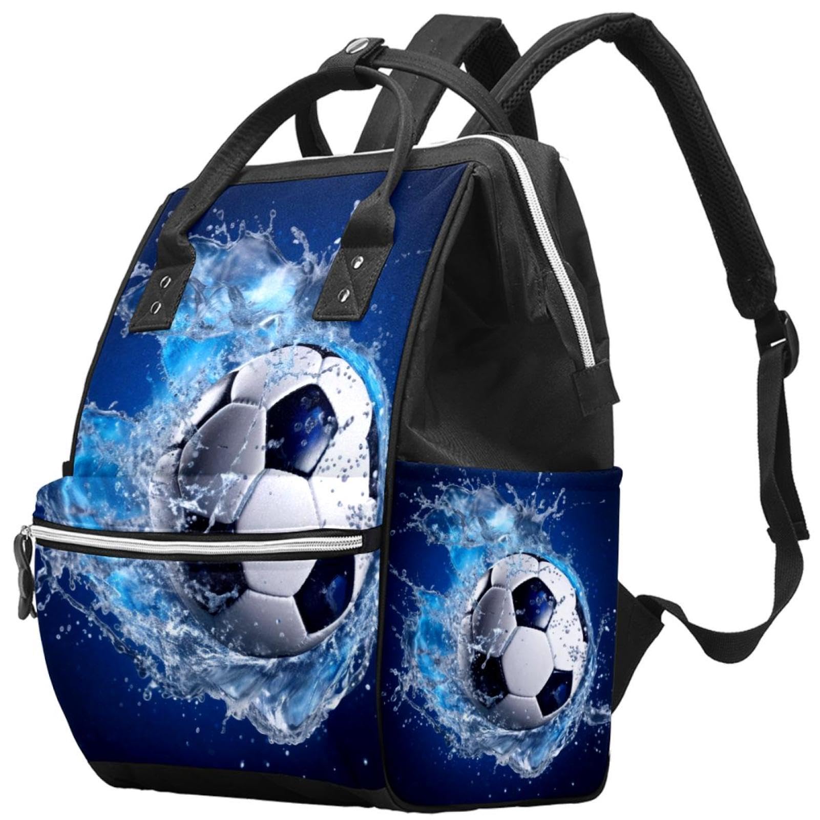 Best Travel Backpack for Women & Men - Lightweight Durable Blue Ocean Design - Perfect for Hiking, Camping & Daily Commute