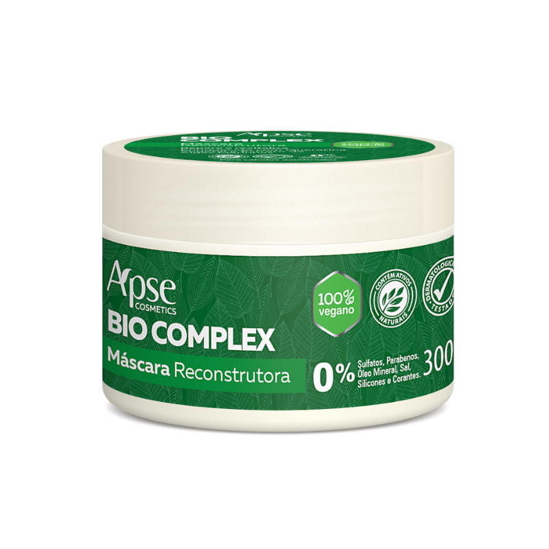 Apse Cosmetics Bio Complex Reconstruction Mask - 10.58 oz Deep Conditioning Hair Treatment for Damaged Hair | Repair & Hydrate Dry, Brittle Hair - Perfect for Salon-Quality Results at Home