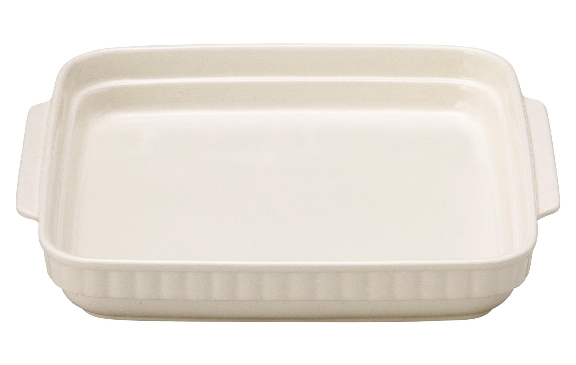 Premium Banko Ware 09178 White Square Au Gratin Dish - 11.2 Inch (28.5cm) Oven & Microwave Safe Japanese Ceramic Bakeware - Perfect for Lasagna, Casseroles & Family Dinners
