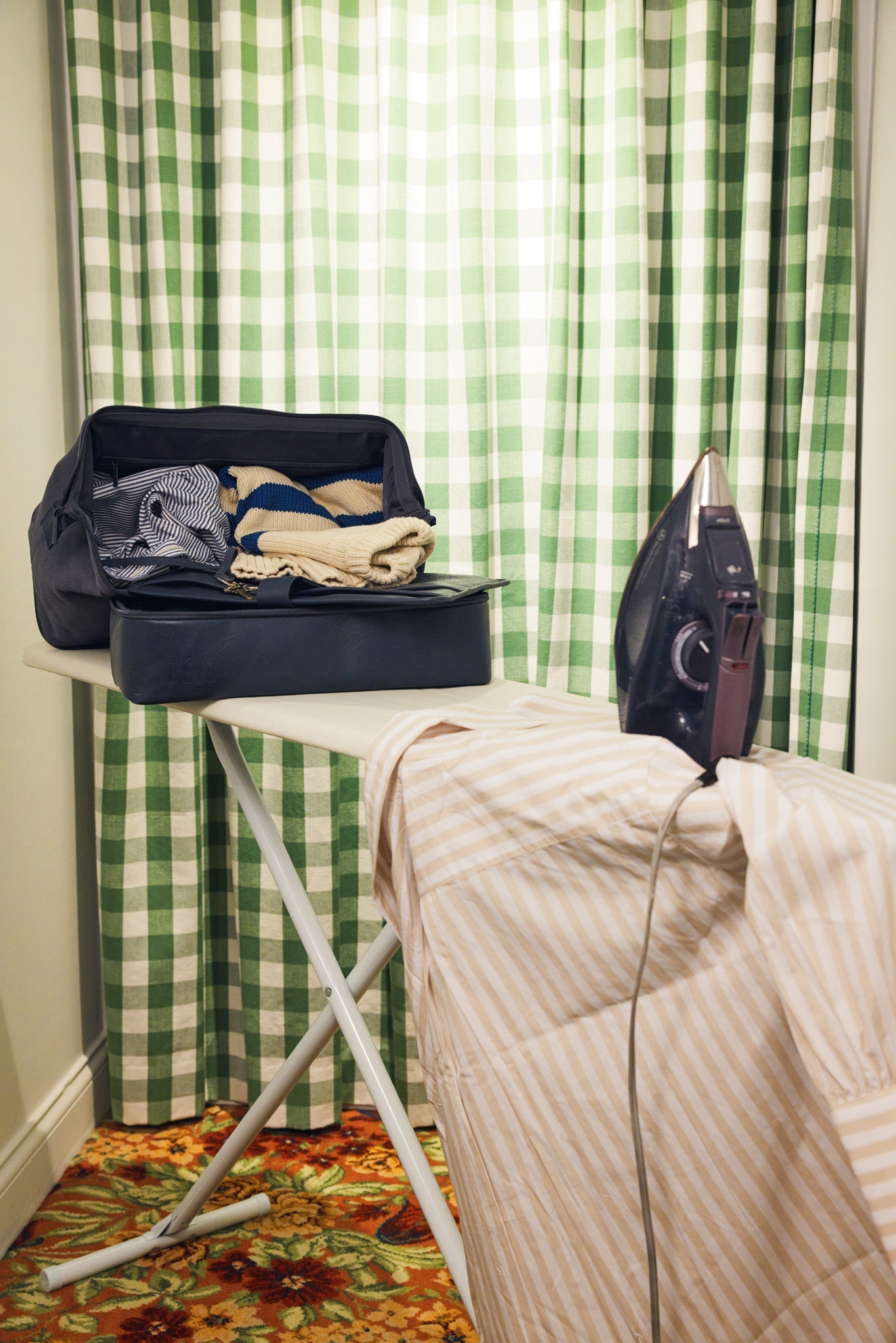 Navy Blue Convertible Mini Weekender Bag - Stylish & Versatile Carry-On for Travel, Gym, or Weekend Getaways