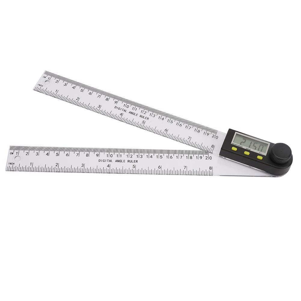 Digital Angle Finder Ruler - 200mm Electronic Goniometer & Inclinometer for Woodworking, Construction, Repair - Perfect for Carpentry, Metalworking, DIY Projects and Home Improvement