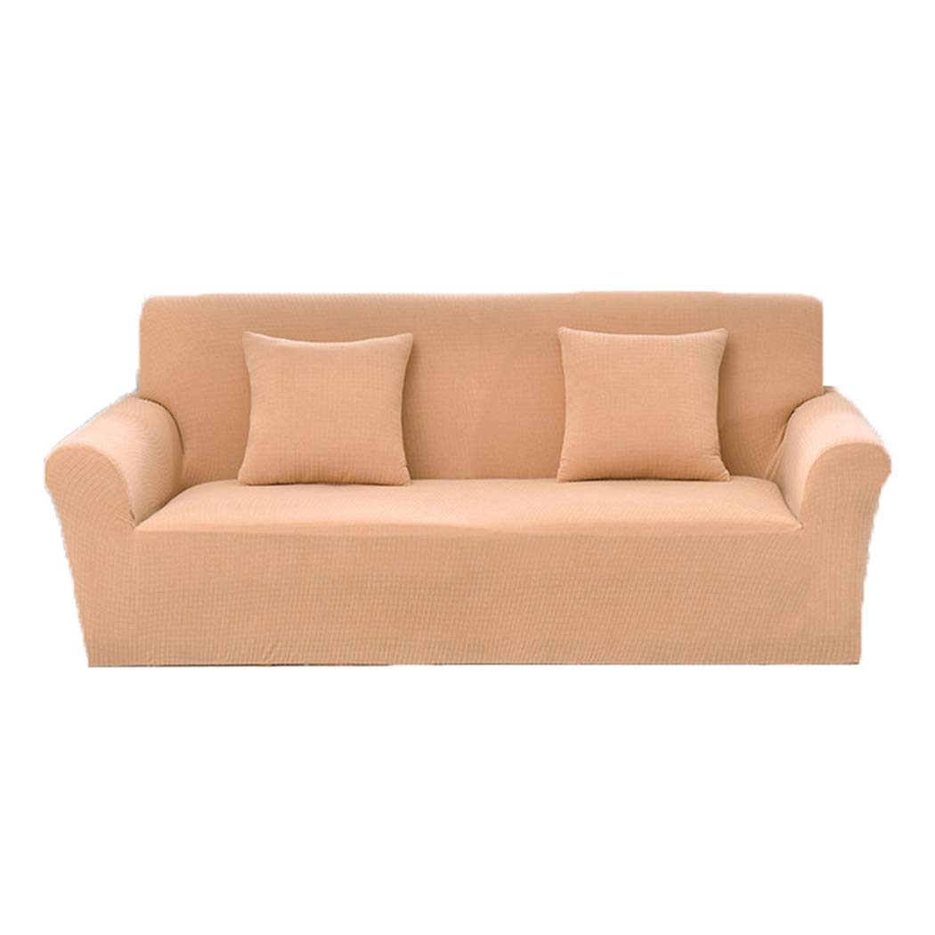 YFMMM Plaid Thick Non-Slip Sofa Slipcover for Leather Couches & Recliners - Oversized Furniture Protector (Yellow) - Perfect for Living Room, Family Room & Home Decor