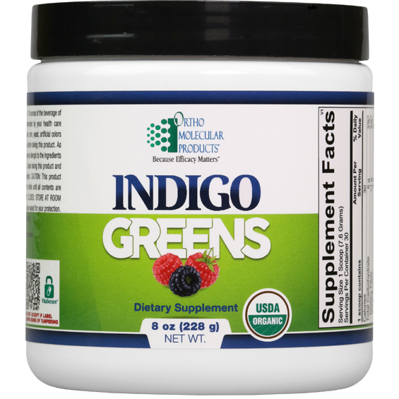 Organic Indigo Greens Superfood Powder 228g - Antioxidant Rich, Detox & Energy Boost - Perfect for Smoothies, Juices & Daily Wellness Routine