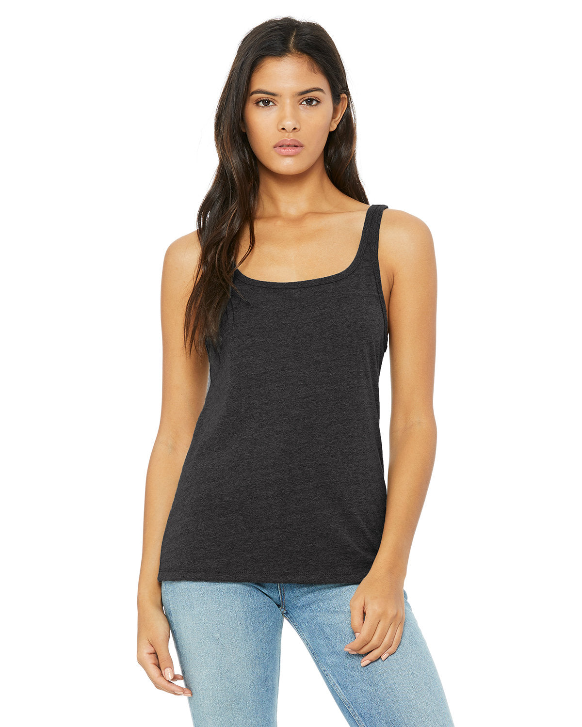 Bella + Canvas 6488 Women's Relaxed Fit Jersey Tank Top - Soft Breathable Casual Wear for Summer, Gym, Yoga & Everyday Comfort